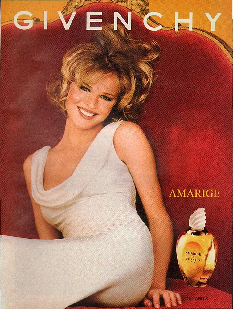 1999 Print ad Amarige de Givenchy Perfume Print ad Sexy Blonde Model 03/05/25