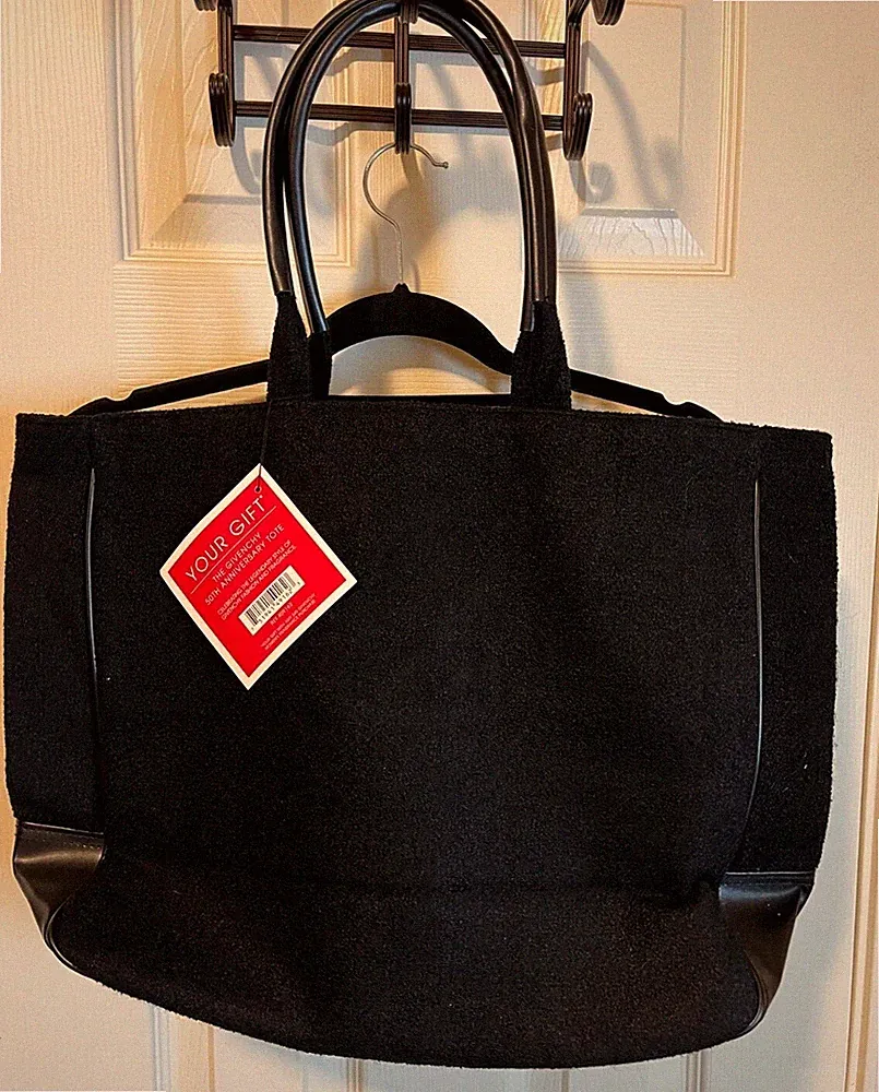 Givenchy Fragrance 50th Anniversary Gift Black Tote Bag Carrier Shoulder Bag