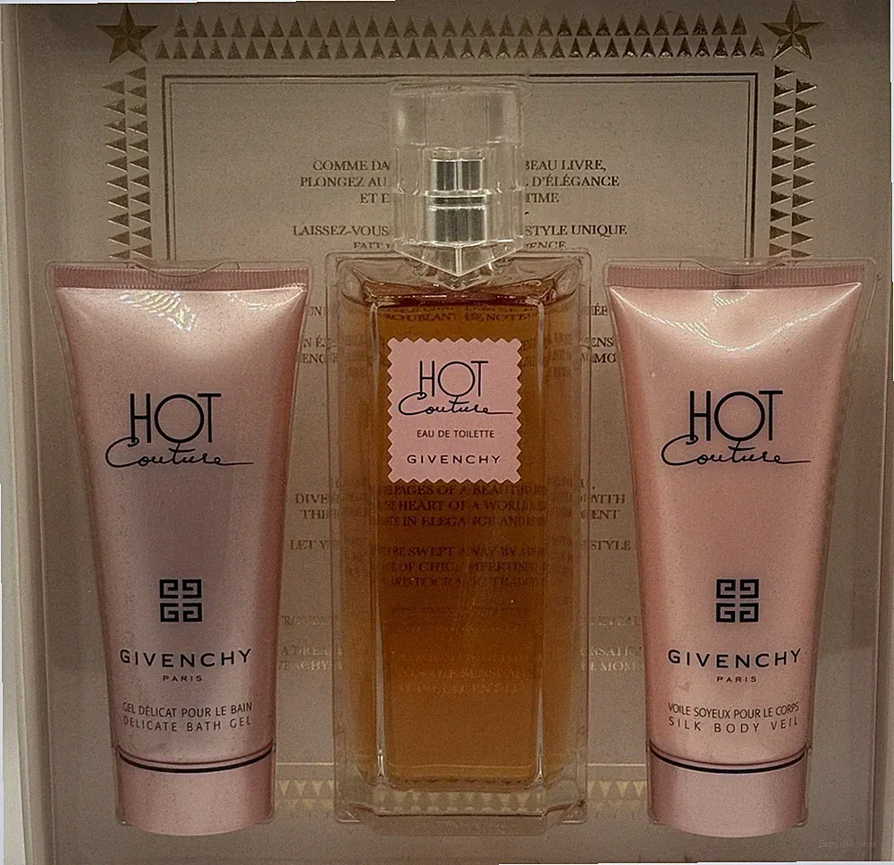 Givenchy Hot Couture Perfume For Women 3 Pcs Gift Set EDT 3.3 Oz