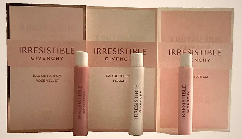 Givenchy IRRESISTIBLE Perfume Collection Sample Spray Vials 3-pc Set