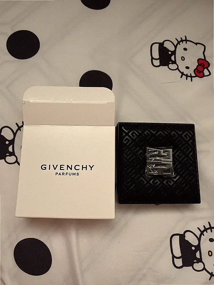 GIVENCHY PERFUMES Black Pocket Mirror Hand Mirror New