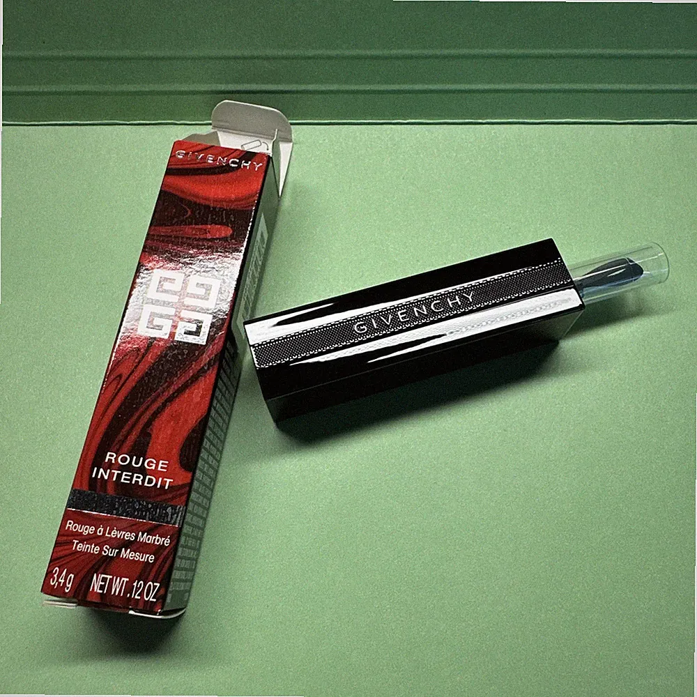 Givenchy Rouge Interdit #25 Revelateur Ltd. Ed. Marble Lipstick Red NIB