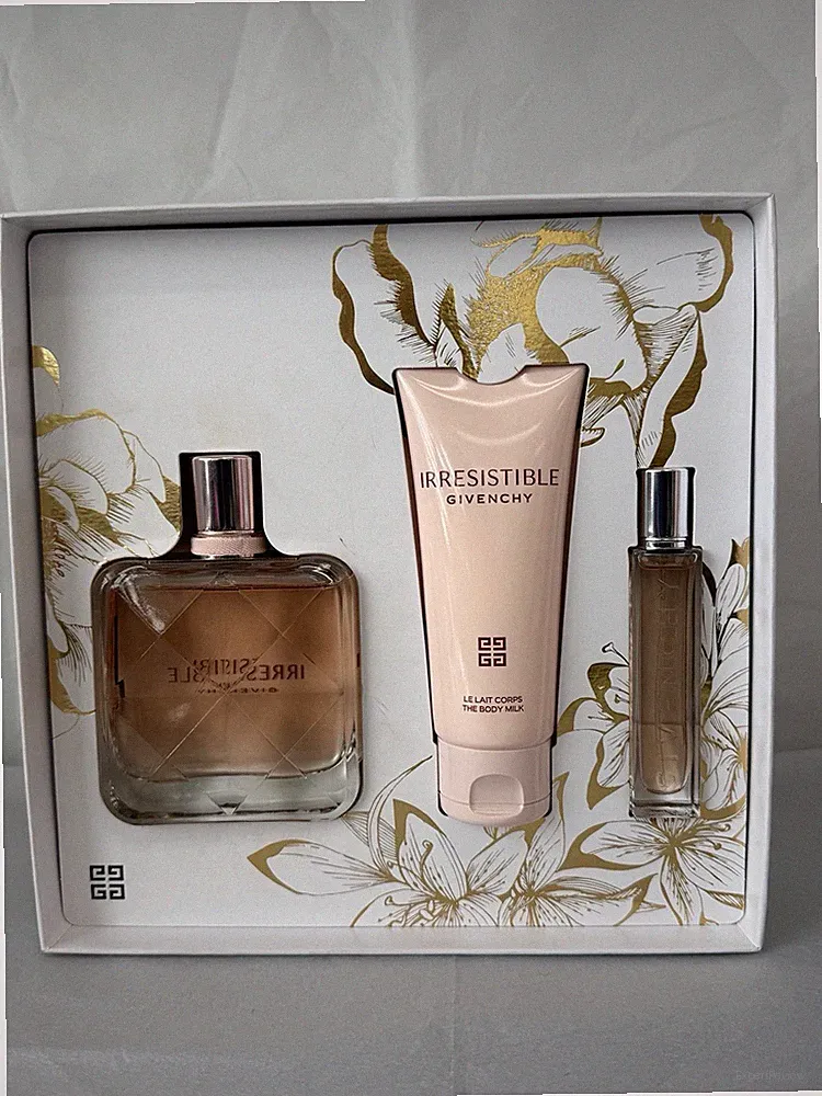 IRRESISTIBLE by Givenchy | Women's 3 Pcs Gift Set: 2.7+0.42 Oz EDP+2.5 Body Milk