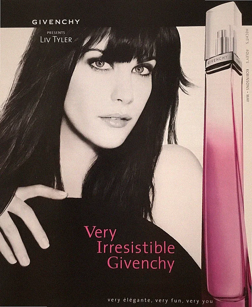 LIV TYLER for Givenchy Perfume 1-Page Magazine PRINT AD 2004 Very Irresistible