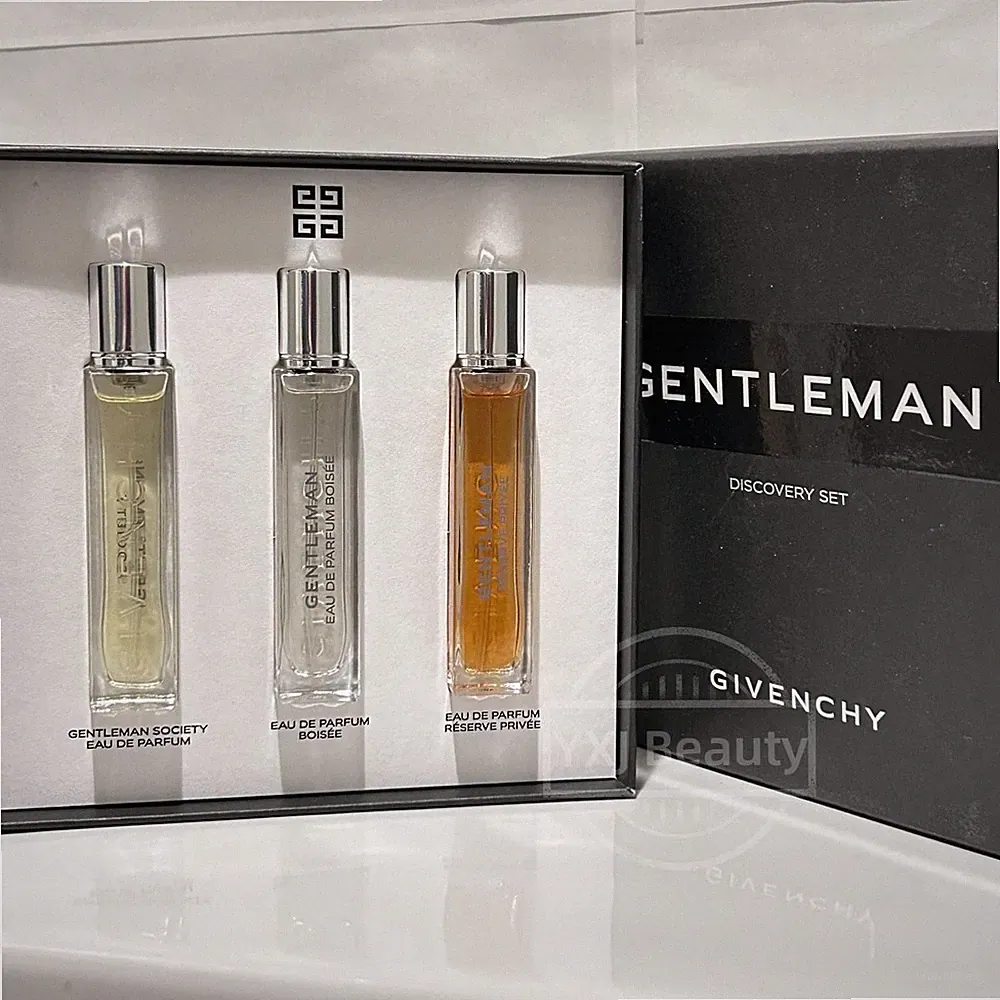 New Givenchy Gentleman EDP Perfume Travel Spray Discovery Set (3x 12.5ml/0.42oz)
